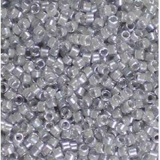 Miyuki delica Beads 11/0 - Fancy lined pearl grey DB-2392